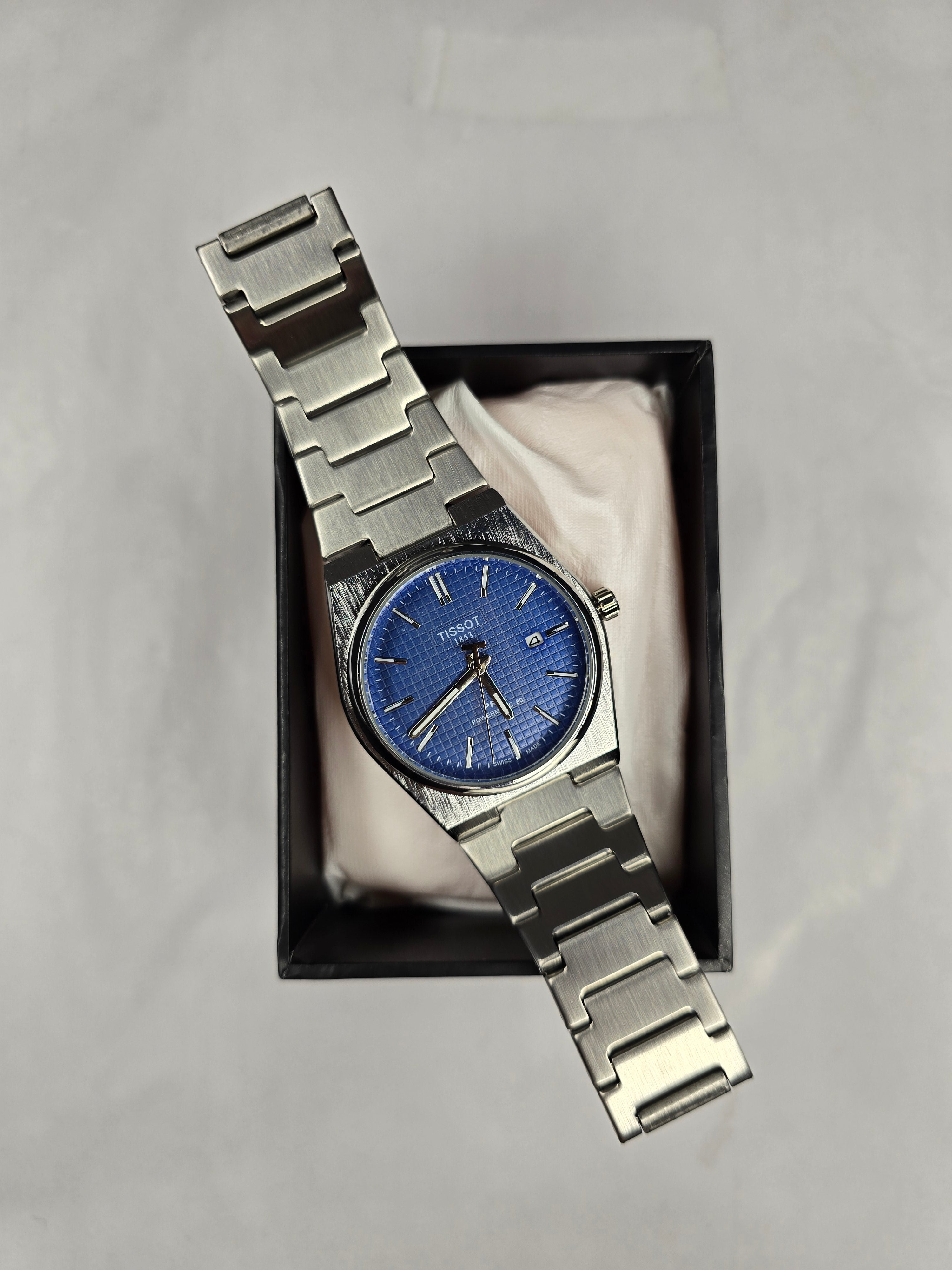 Tissot PRX Powermatic 80: Blue Waffle Dial