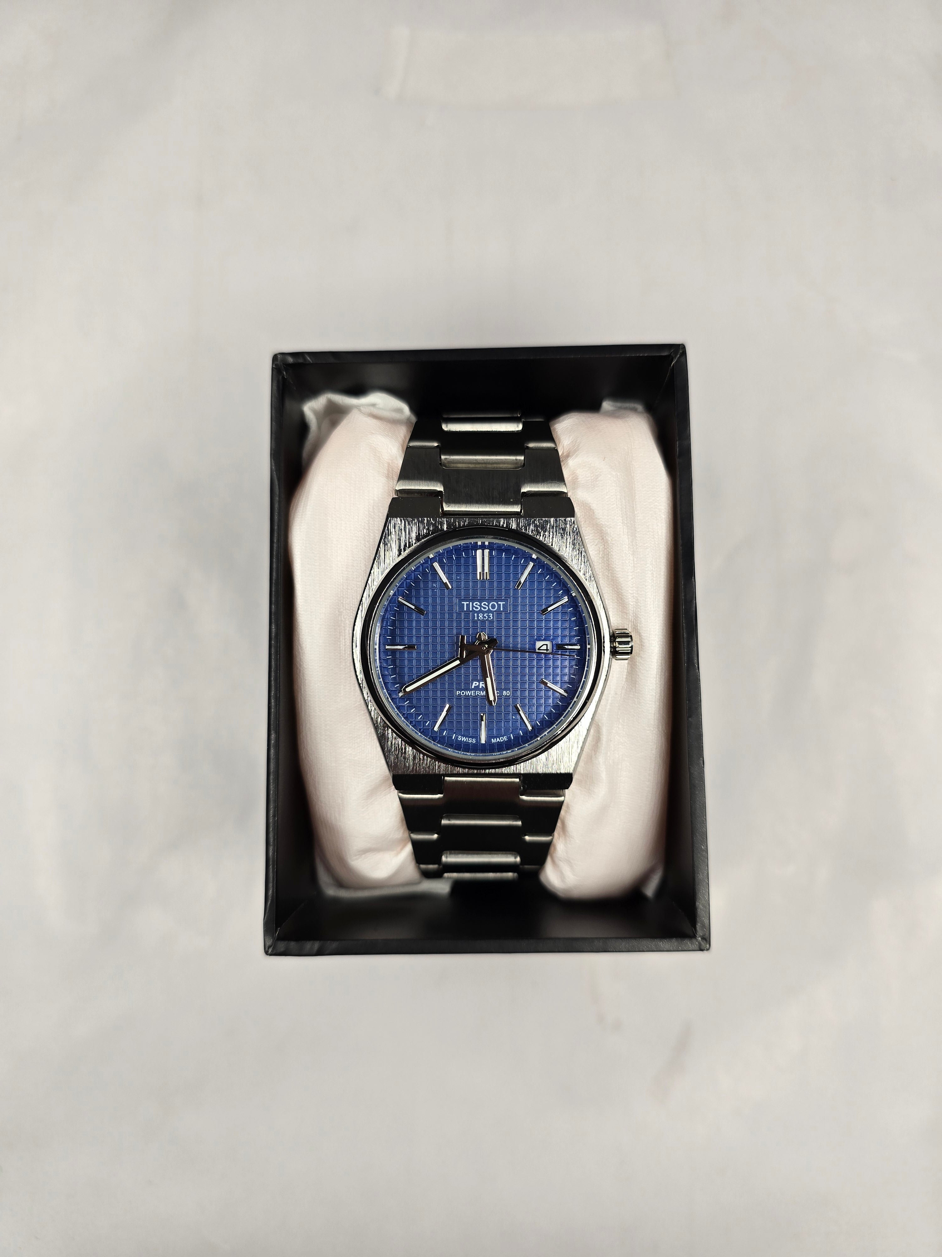 Tissot PRX Powermatic 80: Blue Waffle Dial